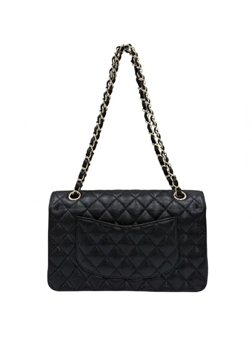 Chanel Shoulder Bag Quilted 25 Double Flap Chain Crossbody CC Logo Turnlock